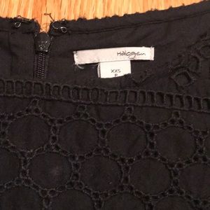 NWT Textured Black Dress by Halogen- XXS petite